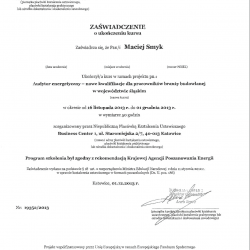 Kurs audytor energetyczny